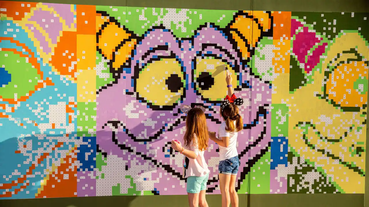 Paint by Numbers on a Giant Mural at Expression Section During the 2023  EPCOT International Festival of the Arts - WDW News Today